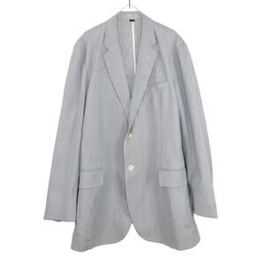 Vintage Club Room Striped Mens Blue Pinstripe Suit Jacket  Large